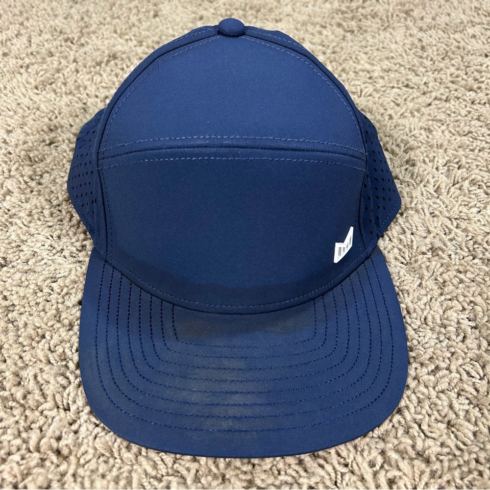 Melin Trenches Icon Hydro Performance Snapback 5 Panel Blue Hat Classic OS Cap